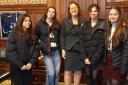 The Cooper School debate team with Banbury MP Victoria Prentis