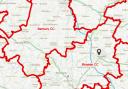 Map showing what the new Bicester constituency boundary would look like