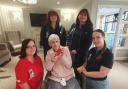 Constance Gardner with the Brownies at Launton Grange care home, Bicester. Credit: Launton Grange care home