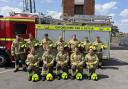 Newest recruits of Oxfordshire Fire and Rescue Service