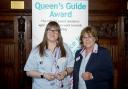 Zoe Wright and Deputy Chief Guide Sally Illsley at the ceremony at the House of Commons.