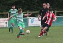 Ryan Markham (left) scored for Wantage Town