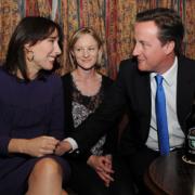 David and Samantha Cameron in Witney on election night