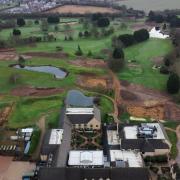Digging on the eastern side of Bicester Hotel, Golf and Spa's golf course