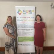 North Oxfordshire MP Victoria Prentis with Bicester Autism staff