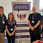 Sparking conversations - DI Natalie Beresford attending an Open Day at West Berkshire Local Policing Area, where first visitors to the stand were men. Picture by TVP.
