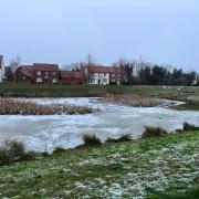 The pond in Kingsmere, Bicester