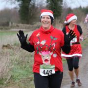 Bicester Tri’s Stephanie Harrison at the Hooky Christmas Canter Picture: Barry Cornelius