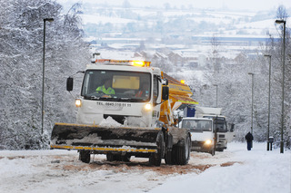 Snowplough in Upper Cherwell Street, Banbury. Pic: Jon Lewis