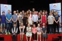 Bicester Blue Fins members at the club’s presentation evening