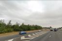 Man in hospital with serious head injuries after three-car crash on M40