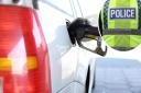 Two men have been arrested on suspicion of 'siphoning fuel'