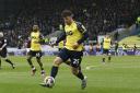 Oisin Smyth on the ball during his league debut for Oxford United. Picture: David Fleming