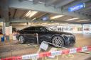 A damaged car at Cologne/Bonn airport (Henning Kaiser/dpa/AP)
