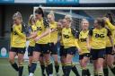 Oxford United Women celebrate earlier this season
