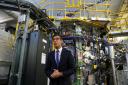 Prime Minister Rishi Sunak during visit to Culham Science Centre.