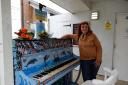 Casimira, the artist who painted the Bicester street piano. Credit: David Thompson