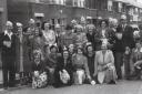 The Coronation party for adults from 60-120 Cornwallis Road, Cowley, in 1953