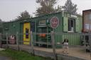 The current community shop operates out of a temporary building in the village recreation ground
