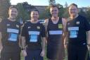 The coaches at Benson United Football Club at the Oxford Half Marathon