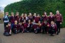 Southwold Primary School pupils with the tags
