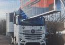Lorry crashed into digital sign on M40