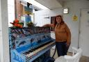 Casimira, the artist who painted the Bicester street piano. Credit: David Thompson