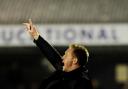 Gary Waddock issues instructions at Southend