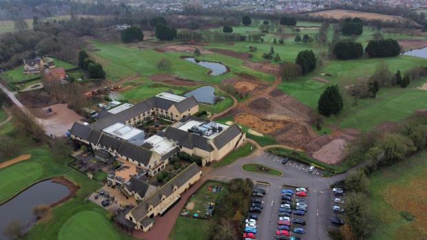 Bicester Advertiser: Digging on the eastern side of Bicester Hotel, Golf and Spa's golf course