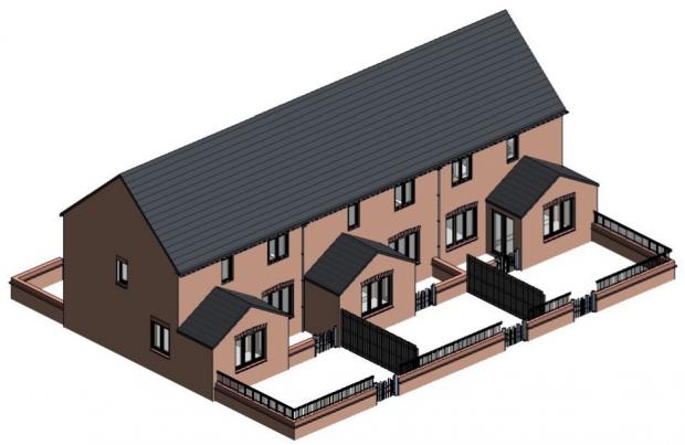 Bicester Advertiser: Illustration of what the new homes could look like. Pic via Cherwell District Council planning 