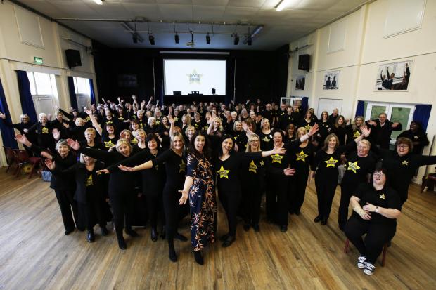 Rockies from Banbury, Towcester, Aylesbury, Bicester and Buckingham have come together for a Rock Choir Big Sing event at The Bicester School.
26/02/2022
Picture by Ed Nix