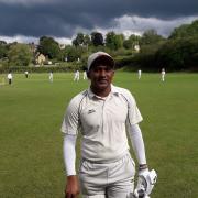 Asala Jayasundara after his 174 for Chipping Norton 2nd