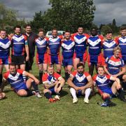 Oxford Cavaliers are all smiles after their 44-10 victory over Swindon St George A