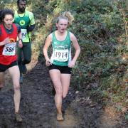 Cherwell’s Roisin Browne (left) battles with White Horse Harriers’ Sophie LloydPictures: Barry Cornelius