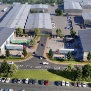 Launton Trade Park CGi Aerial View