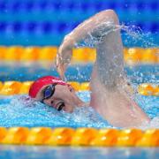 Kieran Bird in his 800m freestyle heat Picture: Adam Davy/PA Wire