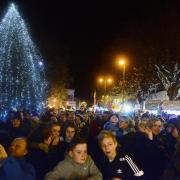 Over 2,000 people attended the Banbury Christmas light switch-on in 2016.