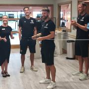 Oxford United Football Club at the opening of Bicester hotel and Spa's new health club