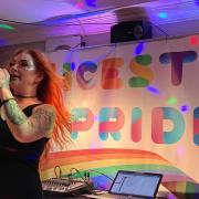 Jennah performing at Bicester Pride