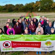 Residents gather to protect their village's identity and farmed landscape. Photo: Keep Hanwell Village Rural Action Group
