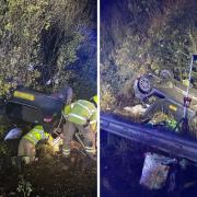 LUCKY: 'Highly unlikely' others would survive same 100mph crash on A34, say fire crews