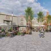 Artist's impression of new market square. Credit: Cherwell District Council