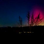 Northern lights viewed in Brill, just over the county border. Photo credit: Victoria Timms.