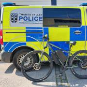An e-bike seized by Thames Valley Police in Oxfordshire.