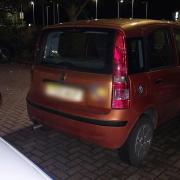 A driver was handed a Section 56 by police after driving their 'pimped-up' Fiat  Panda anti socially