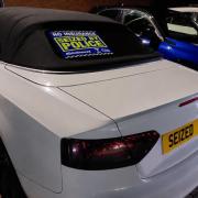 Thames Valley Police seize a car in Banbury being driven with no insurance or licence after driver attempts to evade police