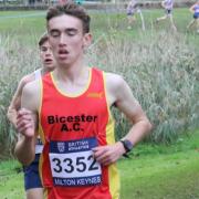 Bicester's Ben West on the way to 26th place in the Chiltern League Picture: Barry Cornelius