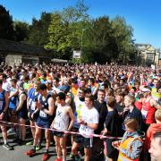 Runners wait at the start line ahead of the Oxford Town and Gown Picture: Ed Nix