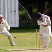 Freddie Robson is bowled by Leigh Smith during Minster Lovell's victory over Challow & Childrey in Division 2 Picture: Ric Mellis