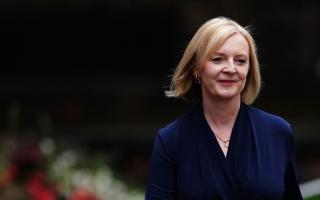 New Prime Minister Liz Truss arrives in Downing Street, London, after meeting Queen Elizabeth II and accepting her invitation to become Prime Minister and form a new government.